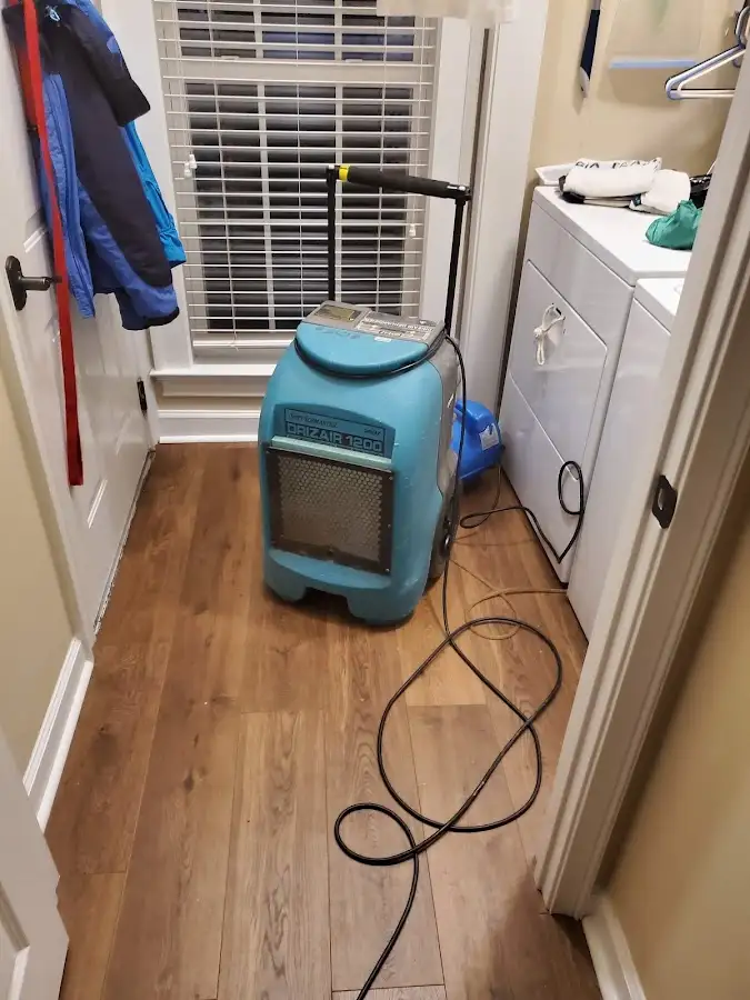 Commercial dehumidifier deployed for Flood Damage Cleanup in Sebastopol